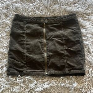 Blue Spice Black Mini Pencil Skirt